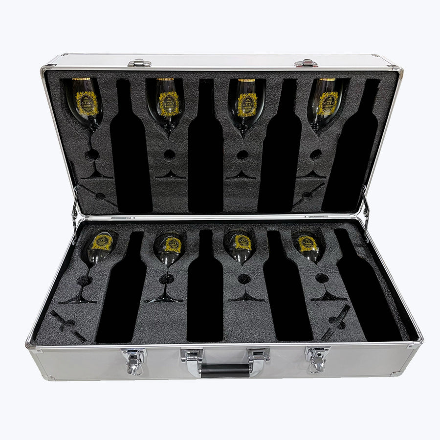 French Connection Carrying Case - 8 Glasses and Case (without wine)